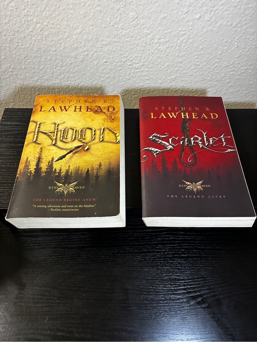 Stephen R. Lawhead King Raven Trilogy Fantasy Paperback Novels Hood & Scarlet